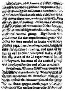 Image of scrambled text